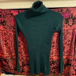 TEAL/WINTER GREEN TURTLE NECK